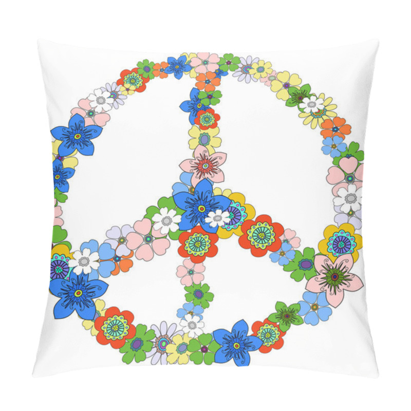 Personality  Peace Floral Pillow Covers