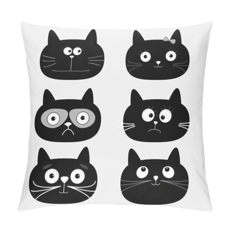 Personality  Black Cats Set Pillow Covers