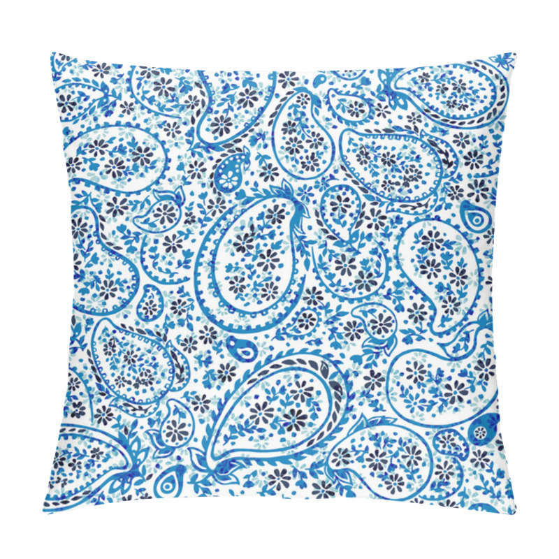 Personality  Vector Seamless Artistic Gentle Paisley Pattern Pillow Covers