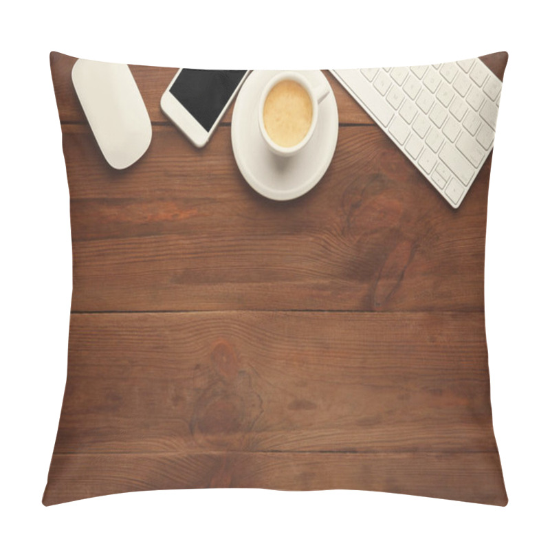 Personality  Phone And Cup Of Coffee  Pillow Covers