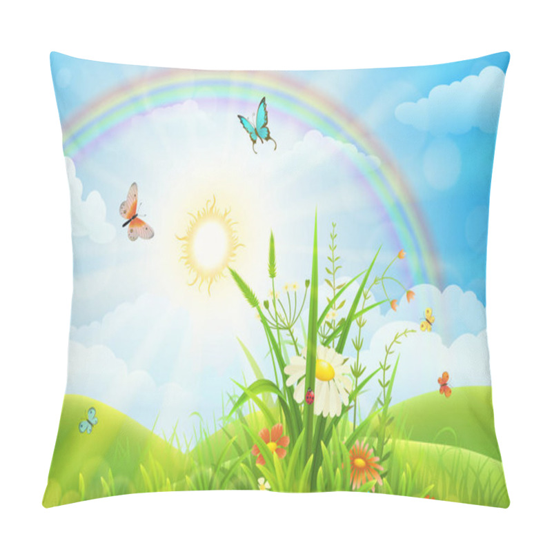 Personality  Beautiful Summer Landscape Pillow Covers