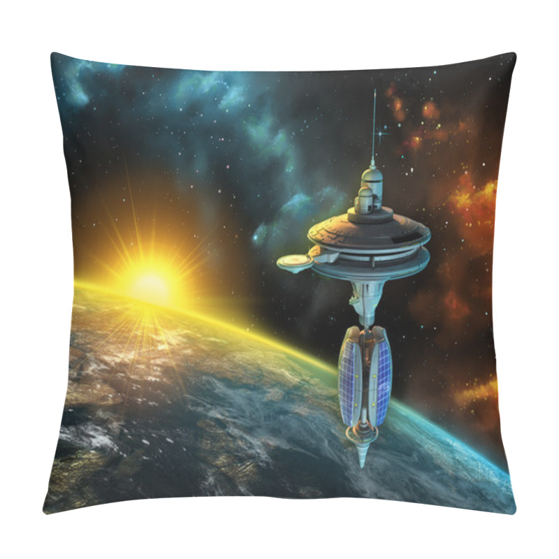 Personality  Space Station Pillow Covers