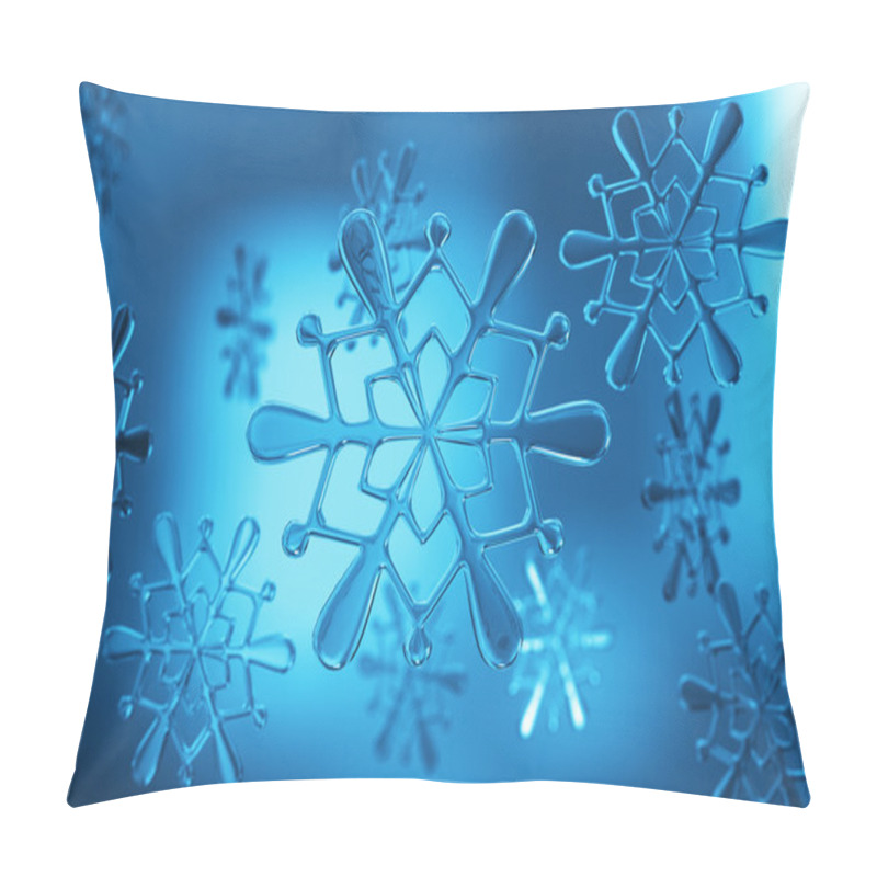 Personality  Snowflakes. Pillow Covers