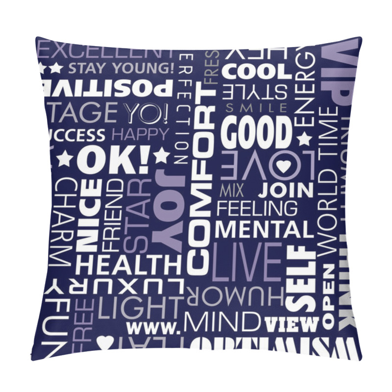 Personality  Set Of Happy Words Pillow Covers