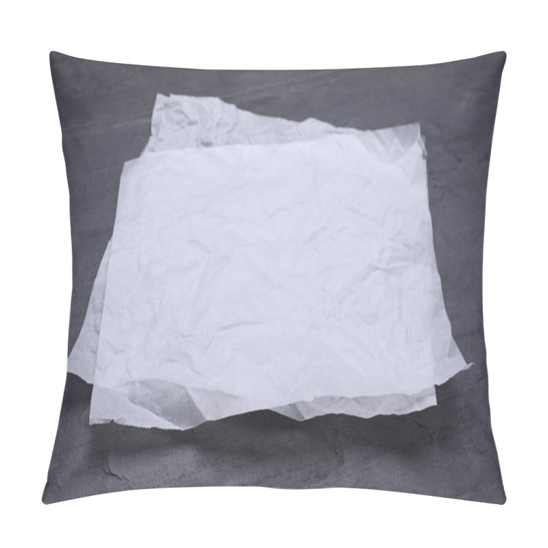 Personality  Sheets Of Baking Paper On Black Table Pillow Covers