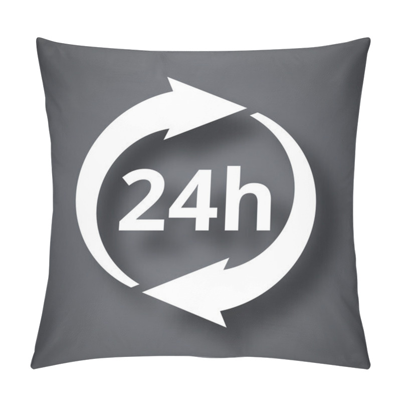 Personality  24 Hours Icon Pillow Covers