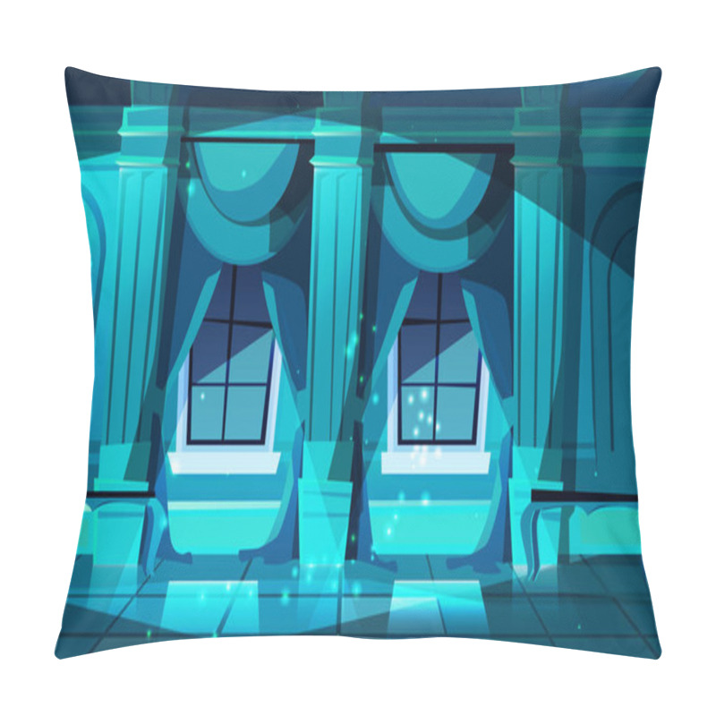 Personality  Vector Castle Ballroom At Night, Dance Hall Pillow Covers