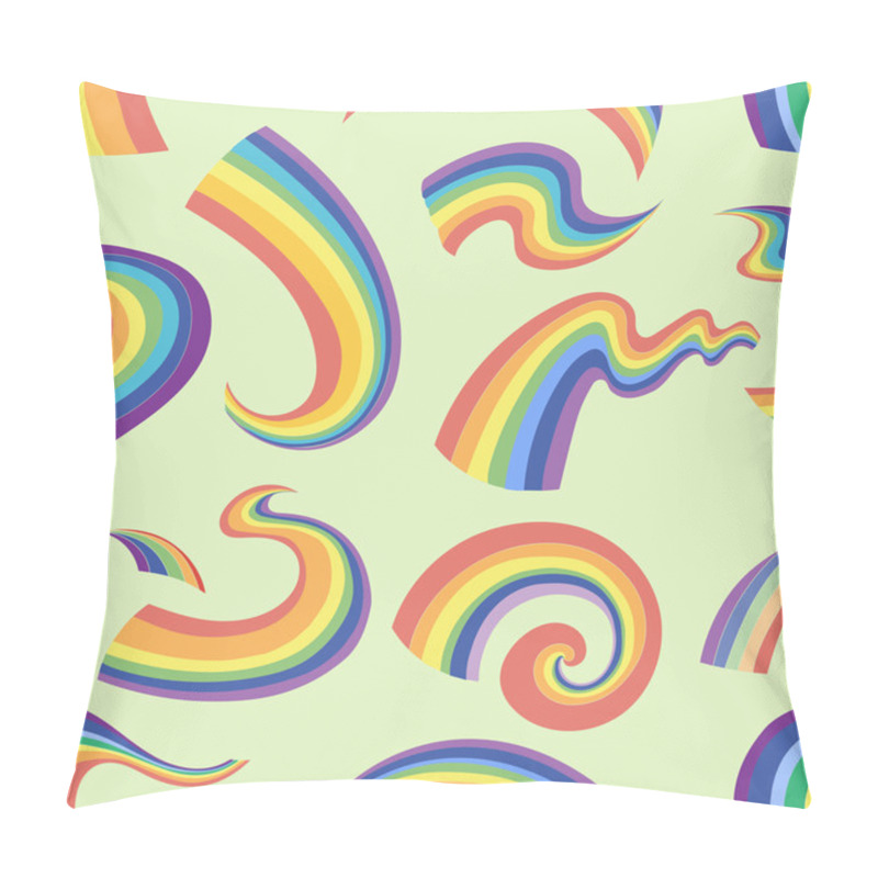 Personality  Rainbows Pattern In Different Shape Pillow Covers