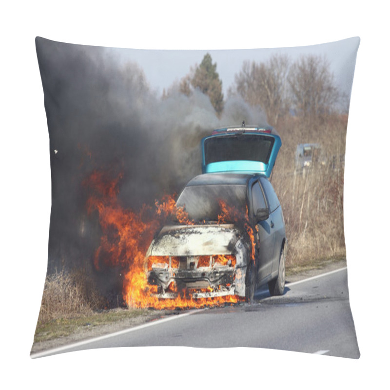 Personality  Burning Car Pillow Covers