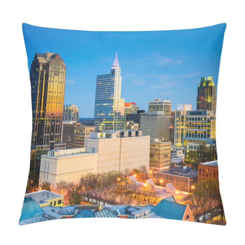 Personality  Raleigh, North Carolina Skyline Pillow Covers