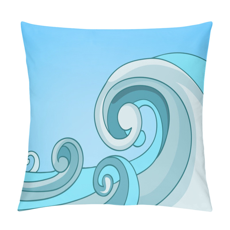 Personality  Cartoon Nature Landscape Sea Pillow Covers