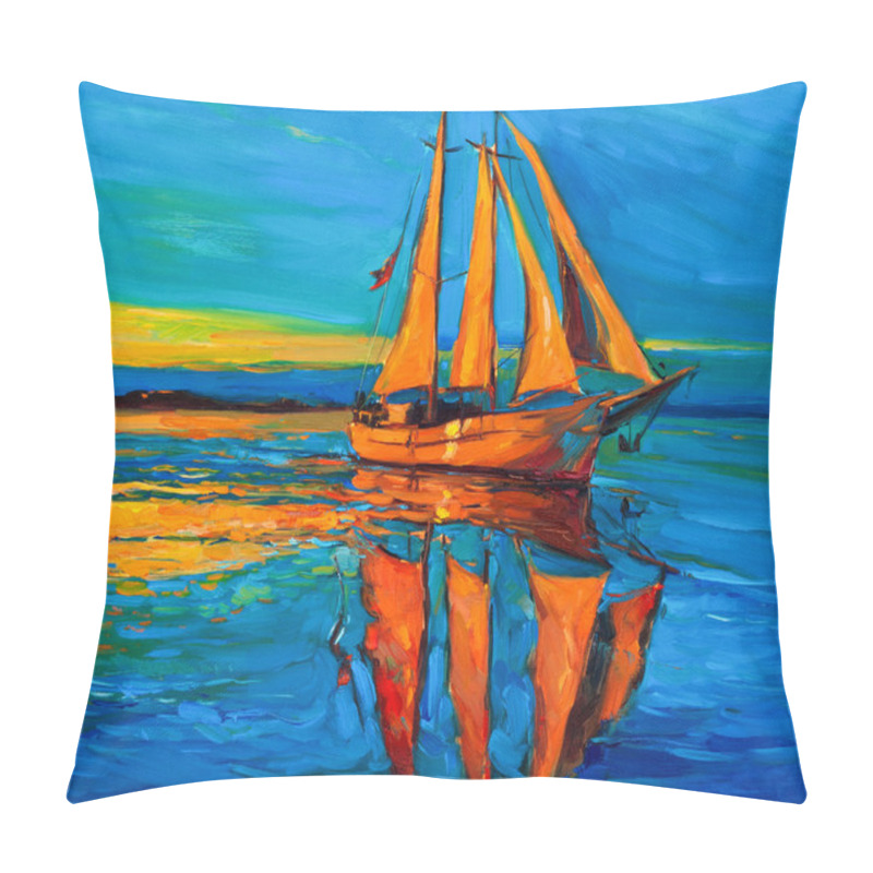 Personality  Sailing Ship Pillow Covers