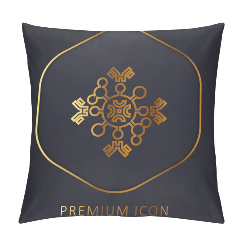 Personality  Antibodies Golden Line Premium Logo Or Icon Pillow Covers