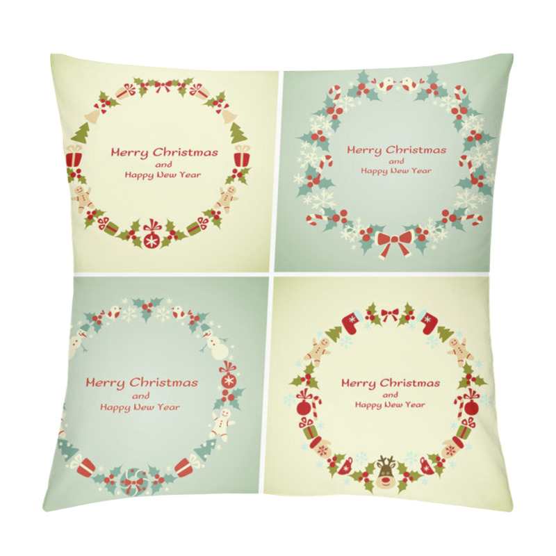 Personality  Set Of Christmas Frames Pillow Covers