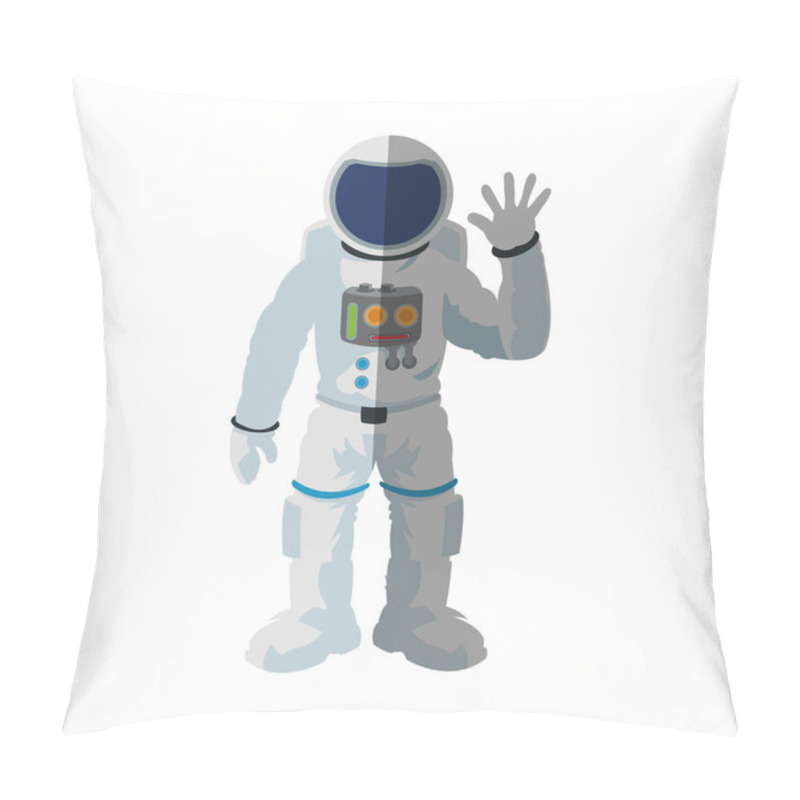 Personality  Isolated Astronaut Cartoon Design Pillow Covers