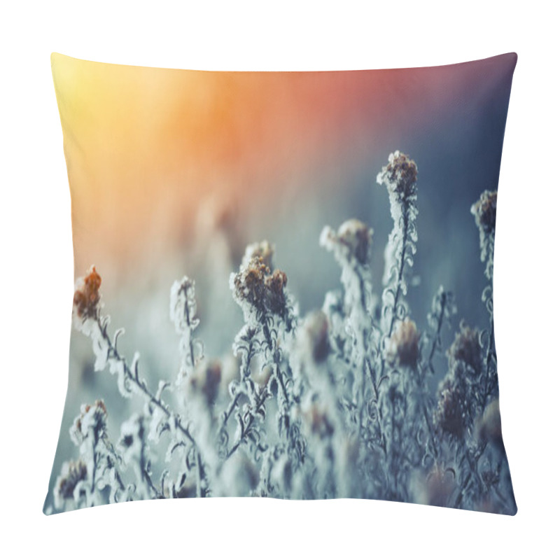 Personality  Frozen Flowers Theme Pillow Covers