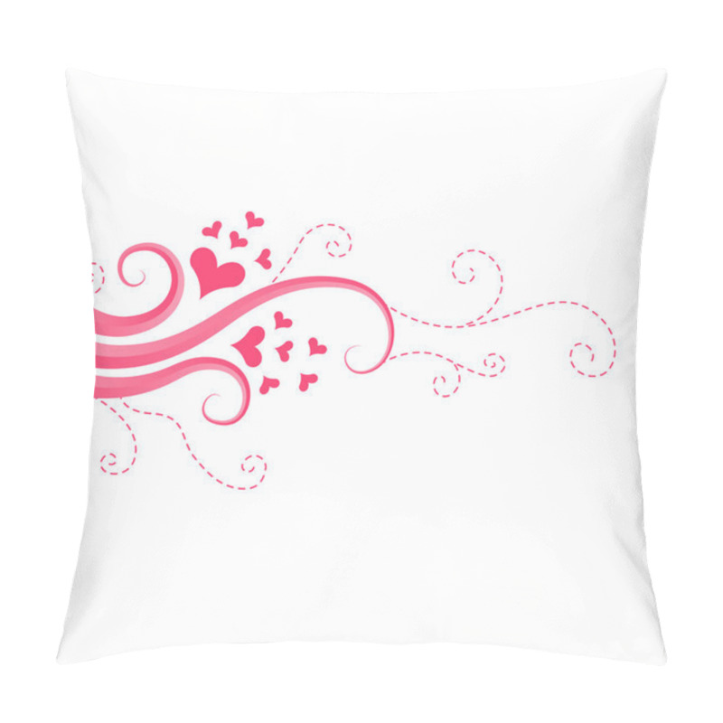 Personality  Cute Valentine Swirl Background Pillow Covers