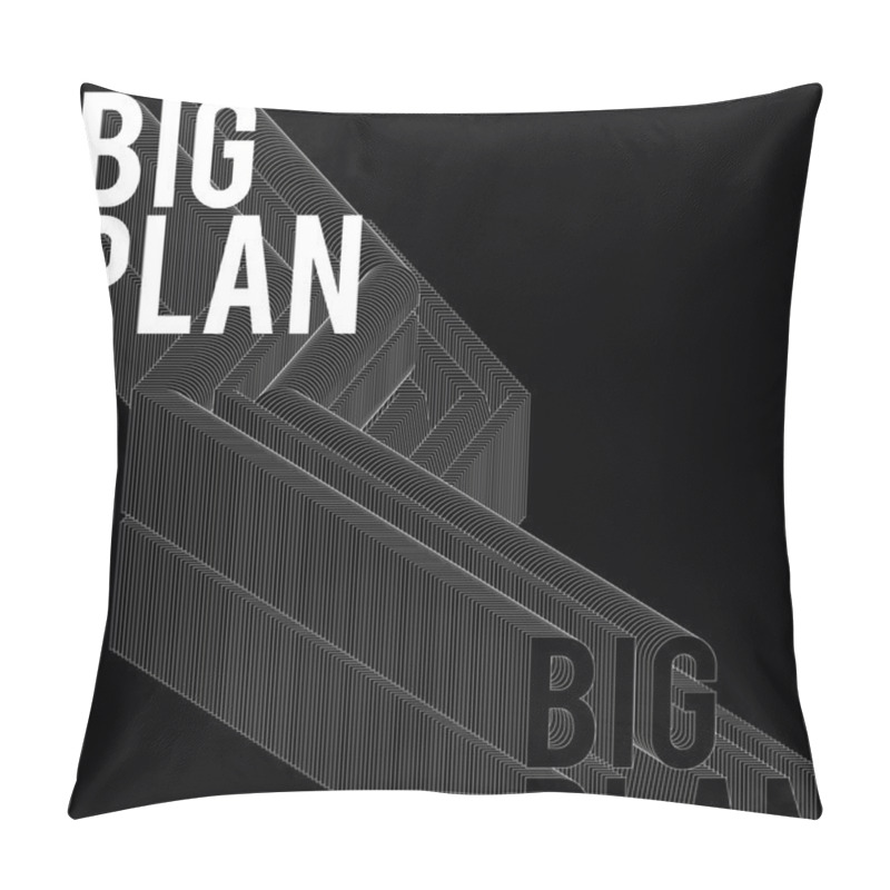 Personality  Sloghan Vector Print Black Background Pillow Covers