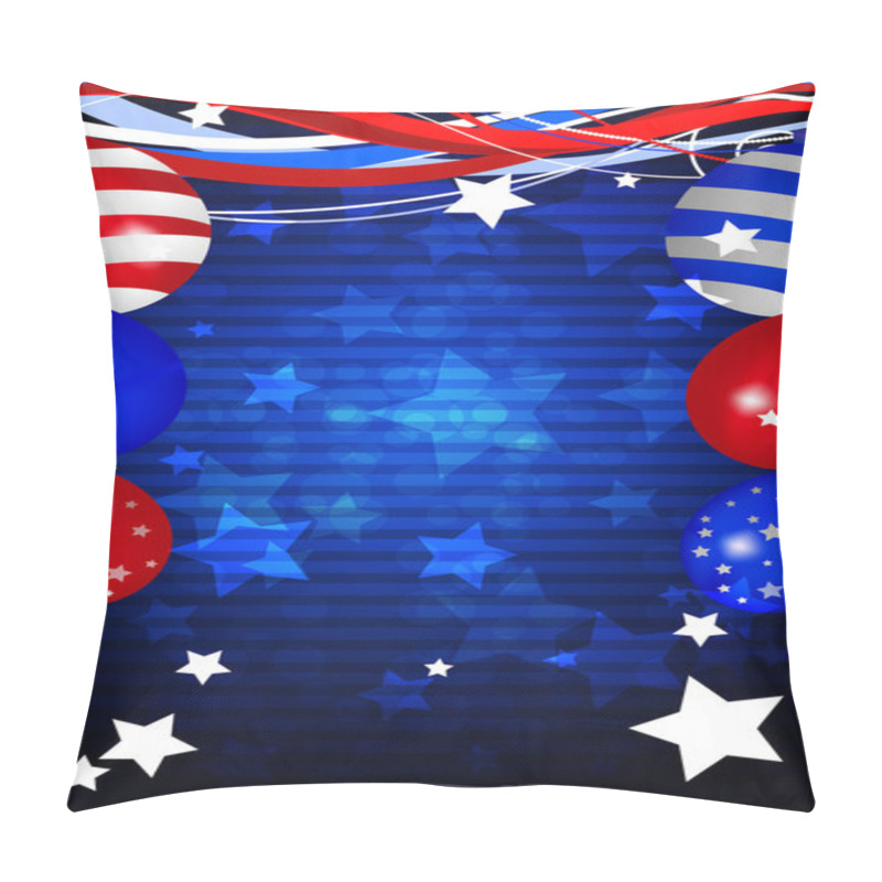 Personality  Independence Day Background Pillow Covers