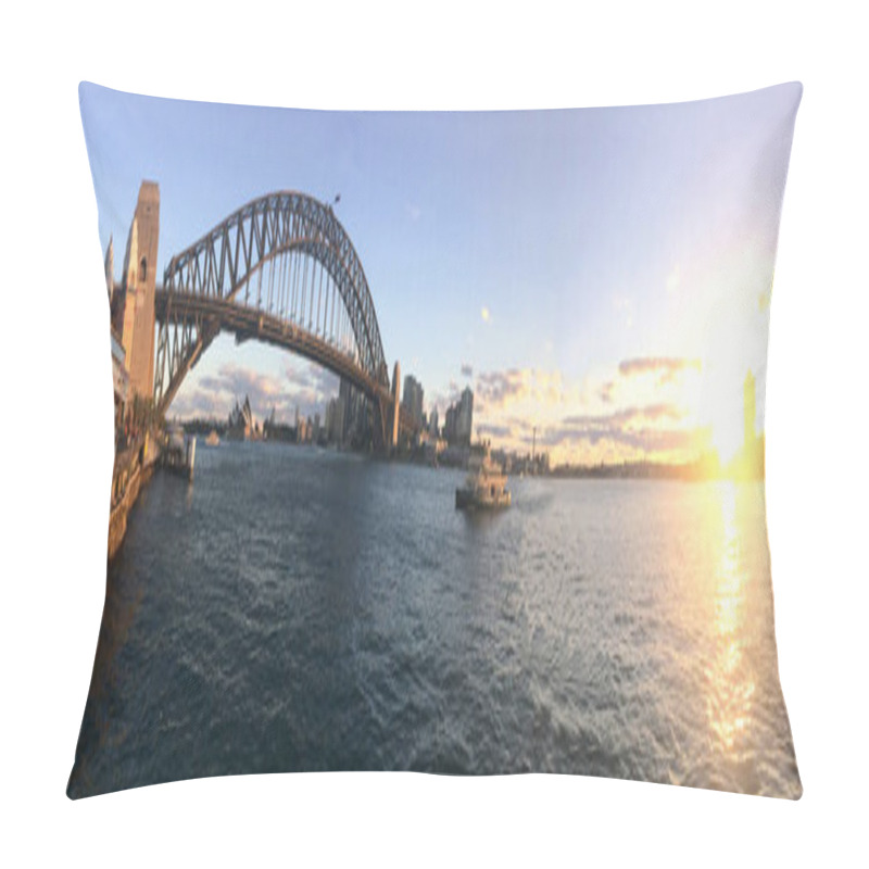 Personality  Sydney Harbour Bridge At Sunset Sydney Australia  Pillow Covers