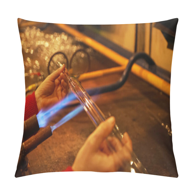 Personality  Glassblower Heating Glass Pillow Covers