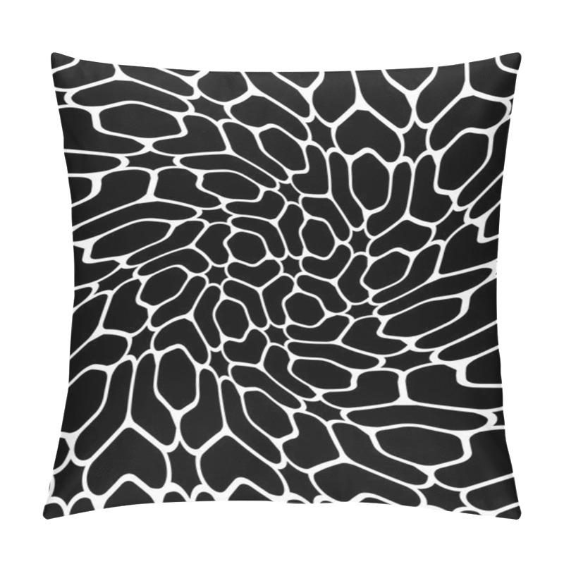 Personality  Vector Modern Seamless Geometry Pattern Trippy, Black And White Abstract Geometric Background, Pillow Print, Monochrome Retro Texture, Hipster Fashion Design Pillow Covers