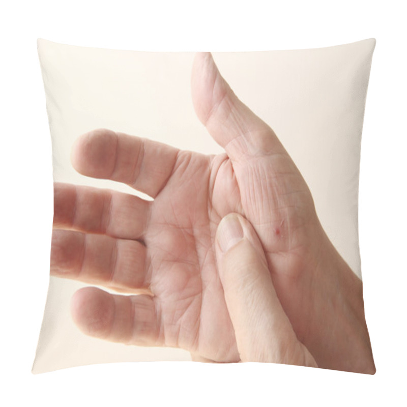 Personality  Skin Healing On Hand Of Man Pillow Covers