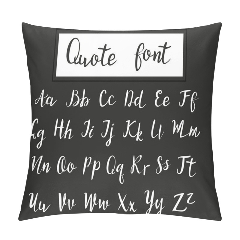 Personality  Hand Drawn Modern Script, Quote Font Pillow Covers