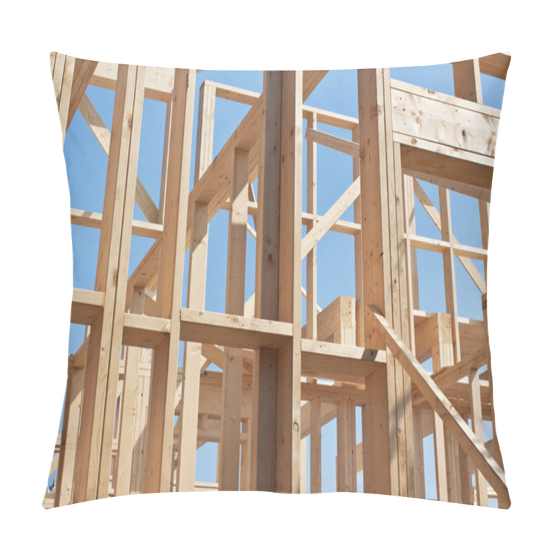 Personality  New Construction Of House, Framework. Pillow Covers