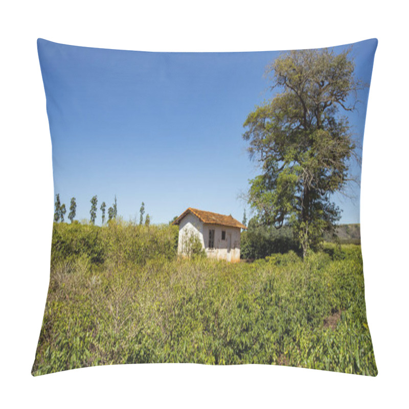 Personality  View Of A House On A Small Farm, Victorian District Of The City Of Botucatu, State Of Sao Paulo Brazil, South America  Pillow Covers