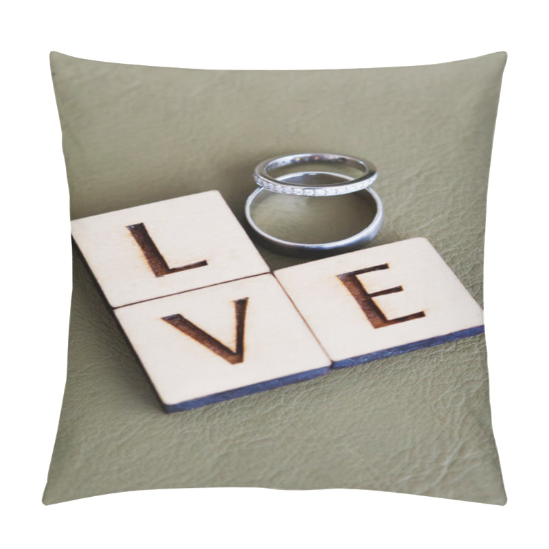 Personality  Wedding Rings, Love Pillow Covers