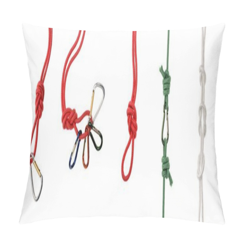 Personality  Ropes With Knots, Loops And Carabiners Pillow Covers