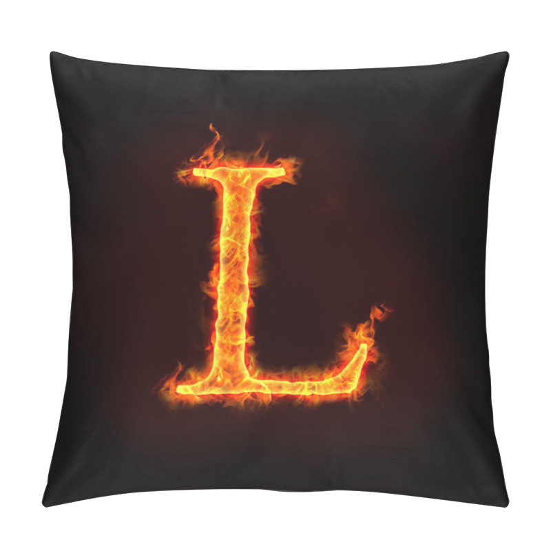 Personality  Fire Alphabets, L Pillow Covers