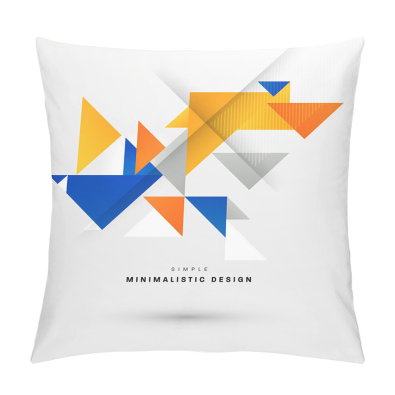 Personality  Geometric  Background With Triangles Pattern Pillow Covers