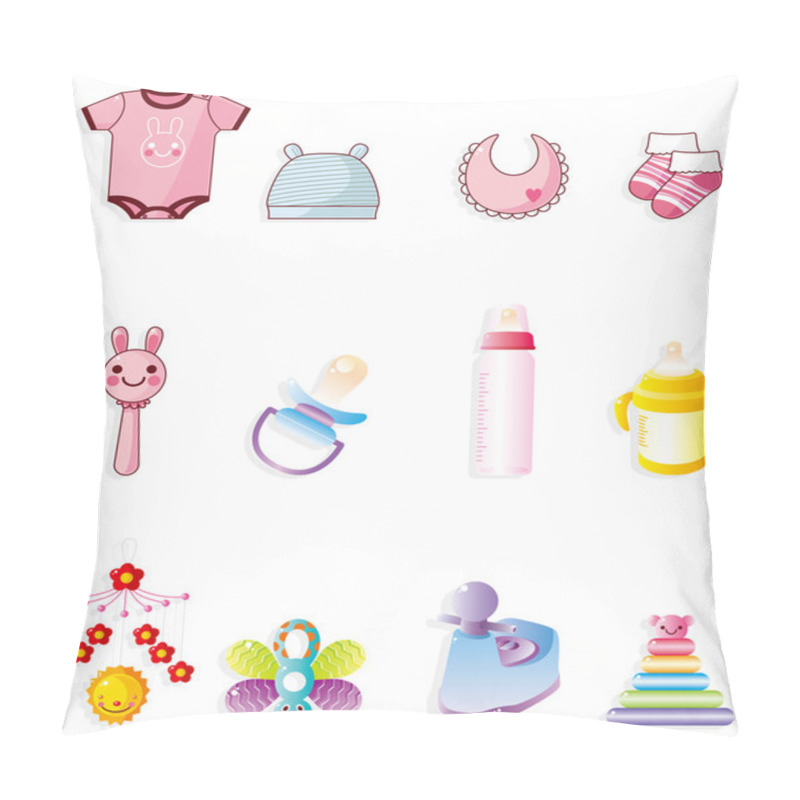 Personality  Cartoon Baby Icon Pillow Covers