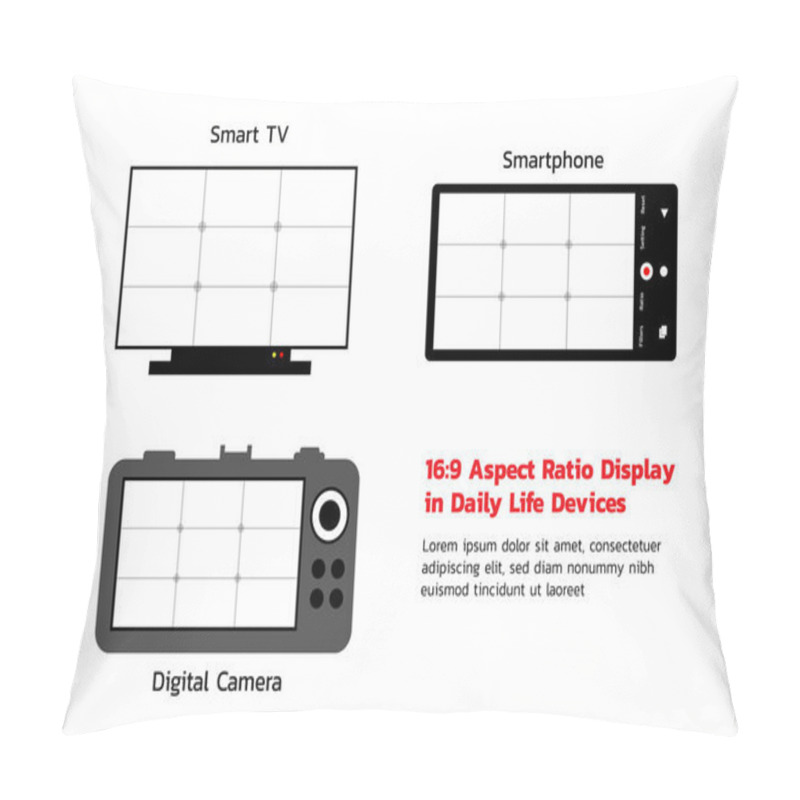 Personality  16 By 9 Aspect Ratio Display Devices Pillow Covers