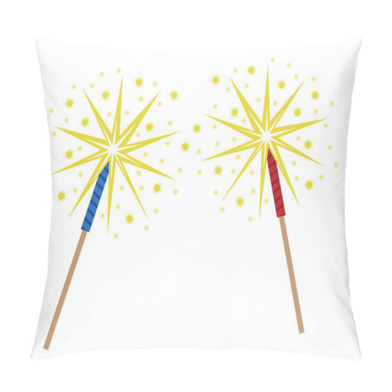 Personality  4th Of July Sparklers Pillow Covers