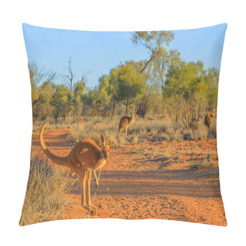 Personality  Red Kangaroo Jumping Pillow Covers