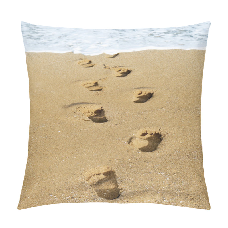 Personality  Footprints In The Sand Pillow Covers