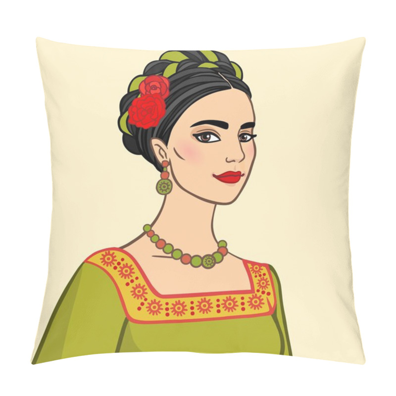 Personality  Portrait Of The Mexican Woman Pillow Covers