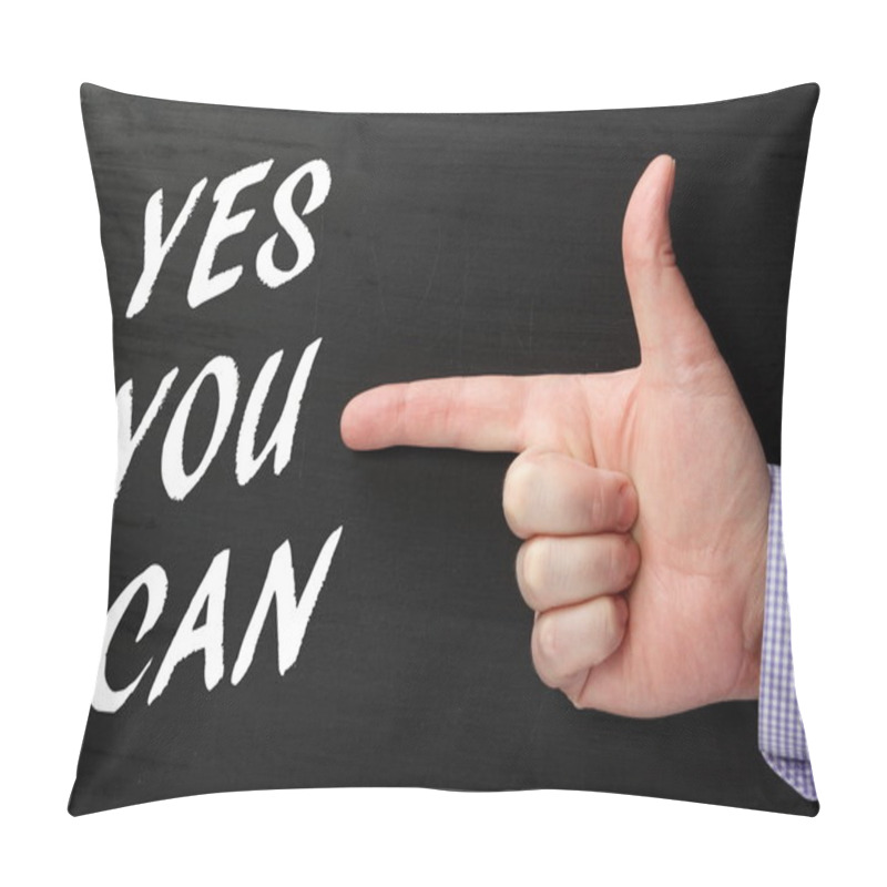 Personality  Yes You Can Blackboard Message Pillow Covers