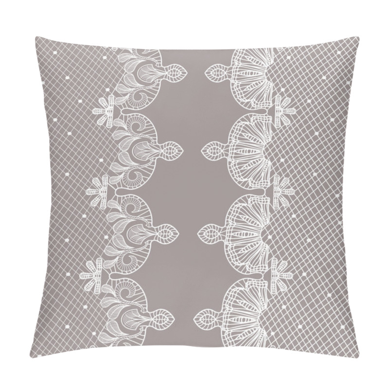 Personality  Vertical Ornamental Seamless Pattern Lace Pillow Covers