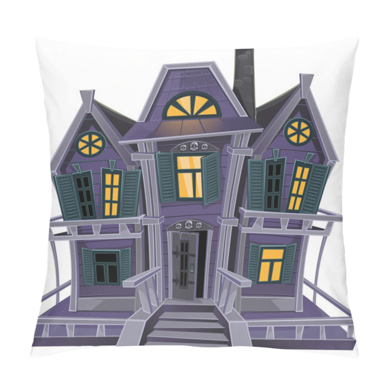 Personality  Haunted Halloween Witch House... Pillow Covers