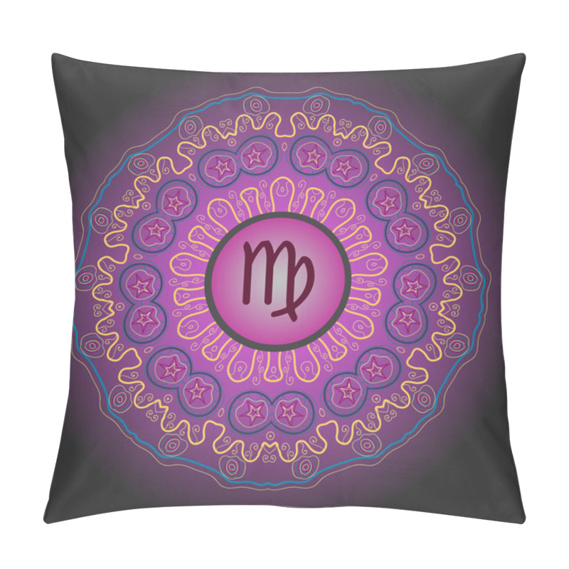 Personality  Zodiac Sign The Virgin (virgo ) Violet Pillow Covers