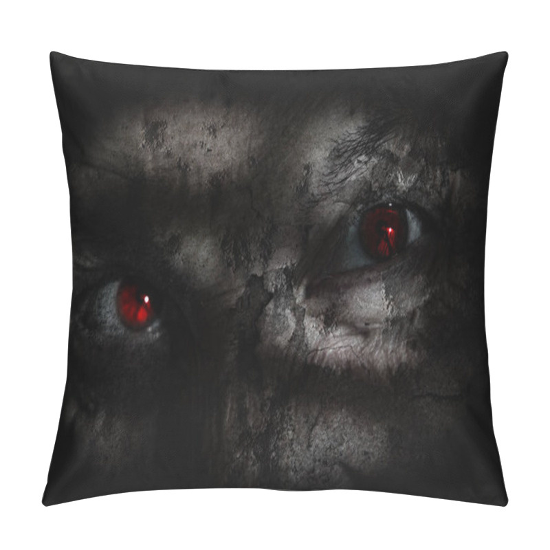 Personality  Demonic Horror Ugly Face Pillow Covers