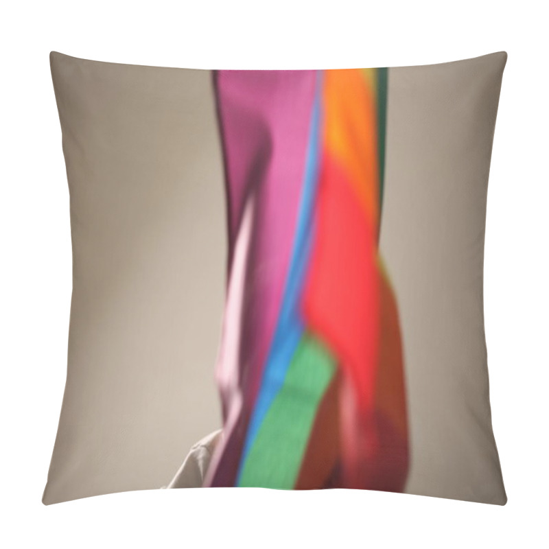 Personality  Lgbt Pride Rainbow Flag Close Up  Pillow Covers