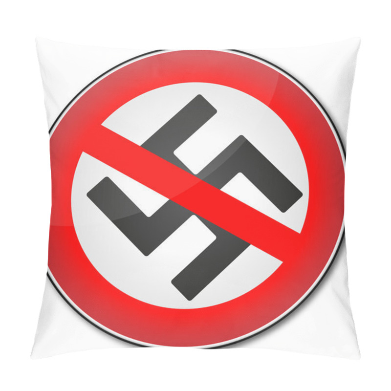 Personality  Stop Nazism Symbol Pillow Covers