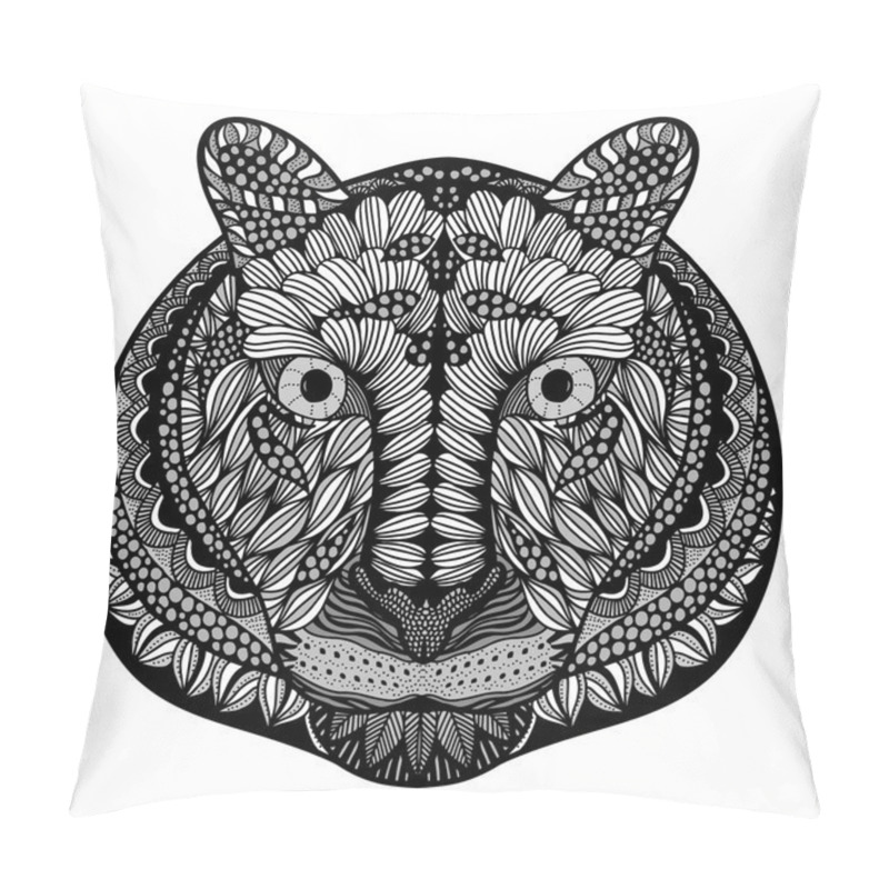 Personality  Tiger Head Vector Pillow Covers