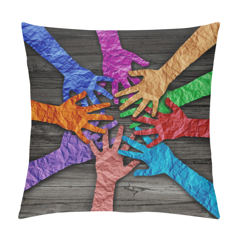 Personality  Diverse People Team Pillow Covers