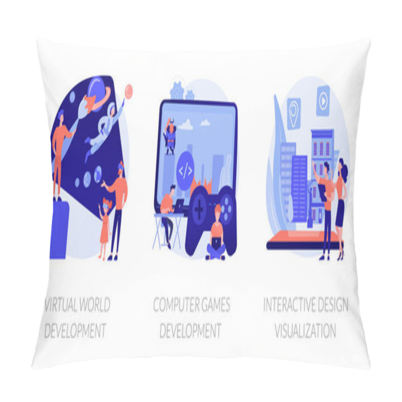 Personality  Virtual Environment Architecture Vector Concept Metaphors Pillow Covers